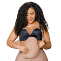 Fajas Salome 2514 nude Colombian shapewear with abdominal board panel and hook closure, post-surgery body shaper lifestyle vi