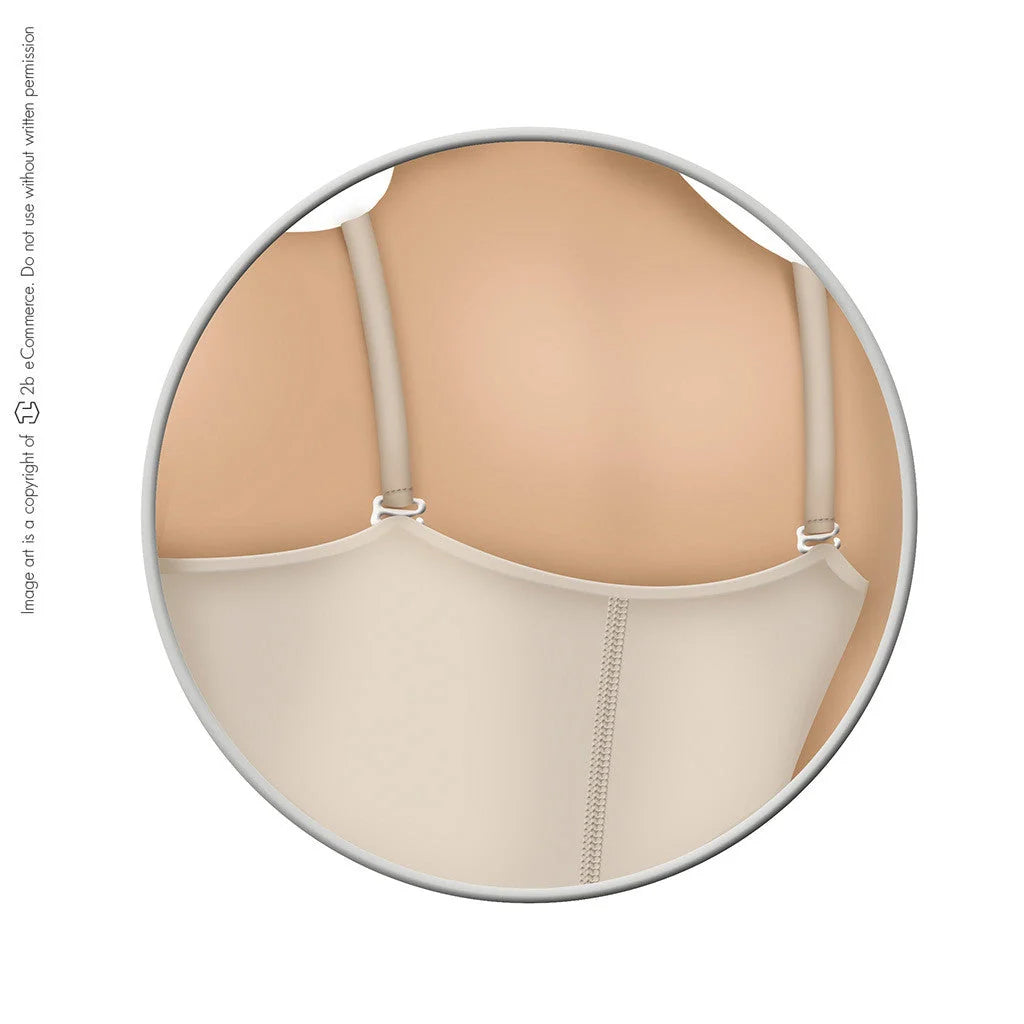 Diane & Geordi DAG-002376 nude full-body bodysuit back view with adjustable straps, daily Colombian shapewear faja colombiana
