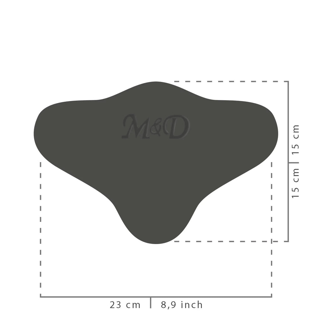 Fajas MyD MYD9016 dark gray silicone chest pad accessory for Colombian shapewear faja colombiana post-surgery use