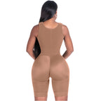 Bling Shapers BLI-553BF caramel BBL post-surgery faja colombiana open-butt design, Colombian shapewear back view