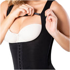 Diane & Geordi DAG-002406 black full-body Colombian shapewear bodysuit with adjustable straps and hook closure, daily faja co