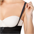 Diane & Geordi DAG-002407 black full-body faja colombiana with adjustable straps, daily Colombian shapewear bodysuit lifestyl