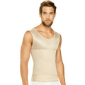 Diane & Geordi DAG-002007 nude sleeveless compression tank Colombian body shaper for men front view