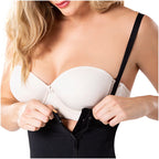 Diane & Geordi DAG-2405F black full-body Colombian shapewear faja with zipper closure and adjustable straps front view