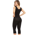 Diane & Geordi DAG-3633 black full-body post-surgery faja colombiana with butt lifter panel, Colombian shapewear back view