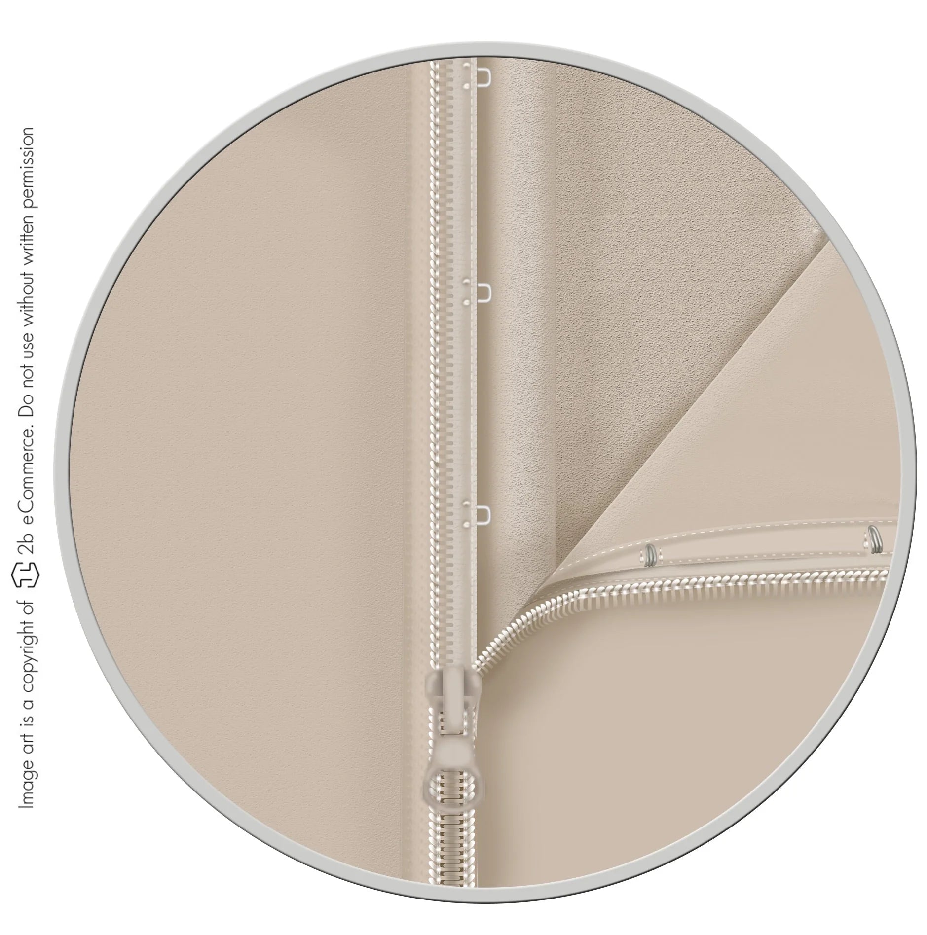 Fajas Salome 328 beige post-surgery faja colombiana with silver zipper closure, full-body compression garment detail view