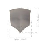 Fajas MyD MYDMLE9003 gray silicone pad compression accessory, post-surgery Colombian shapewear support piece front view