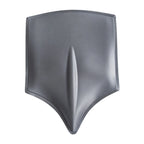 Fajas MyD MYDMLE9003 gray shield-shaped post-surgery compression pad, Colombian shapewear accessory front view