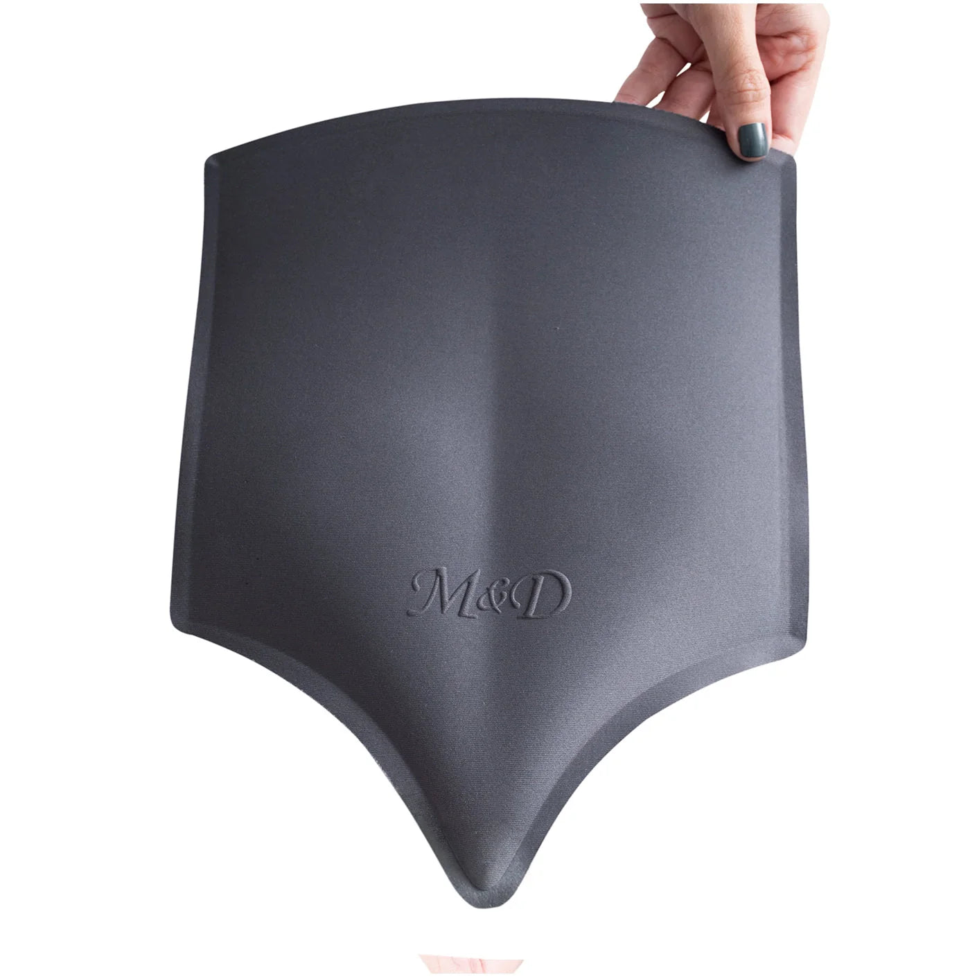 Fajas MyD MYDMLE9003 dark gray post-surgery faja colombiana flexible compression panel front view for women