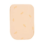 Fajas MyD MYD9103 beige accessories pad with logo print, Colombian shapewear post-surgery compression garment front view