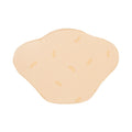 Fajas MyD MYD9104 beige chest compression pad with logo print, Colombian post-surgery faja accessory front view