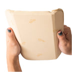 Fajas MyD MYD9103 beige foam compression board Colombian shapewear accessory held up front view