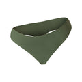 Fajas MyD T063 olive green Colombian shapewear bikini bottom shaper with high-cut design, faja colombiana for daily use