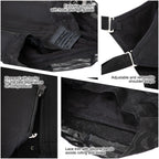 Fajas Salome 413 black open-bust faja detail view showing zipper, hook closure, adjustable straps, and silicone bands Colombi