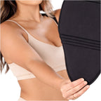 Fajas Salome 2516NEU black neoprene abdominal board compression pad, Colombian shapewear post-surgery faja accessory