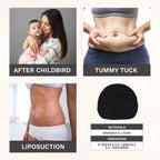 Fajas Salome 2507 black abdominal foam board post-surgery Colombian shapewear for tummy tuck liposuction and postpartum recov