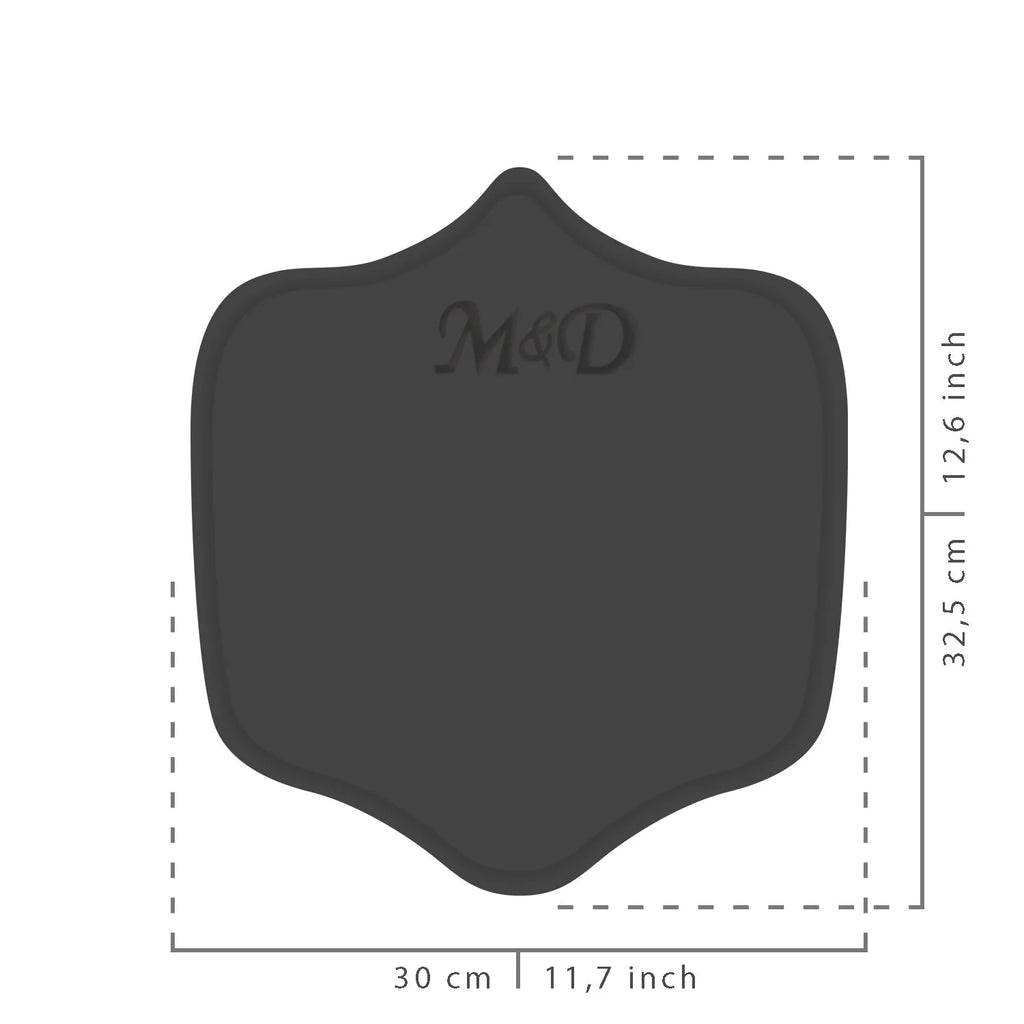 Fajas MyD 9105 dark gray silicone chest pad accessory for Colombian shapewear faja colombiana post-surgery support