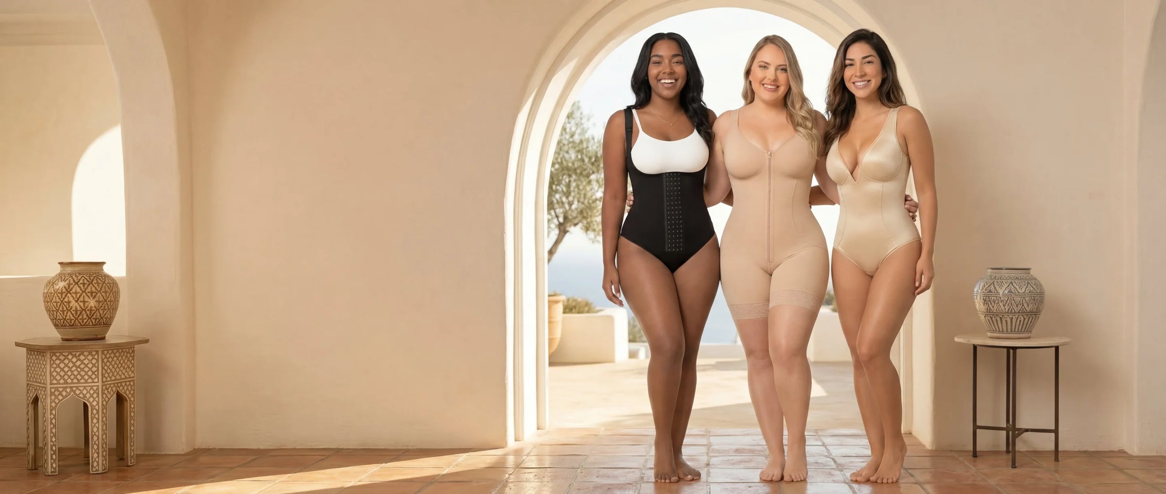 Woman wearing premium Colombian shapewear