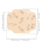 Fajas MyD MYD0100 beige foam compression pad accessory for Colombian shapewear post-surgery faja body shaper support