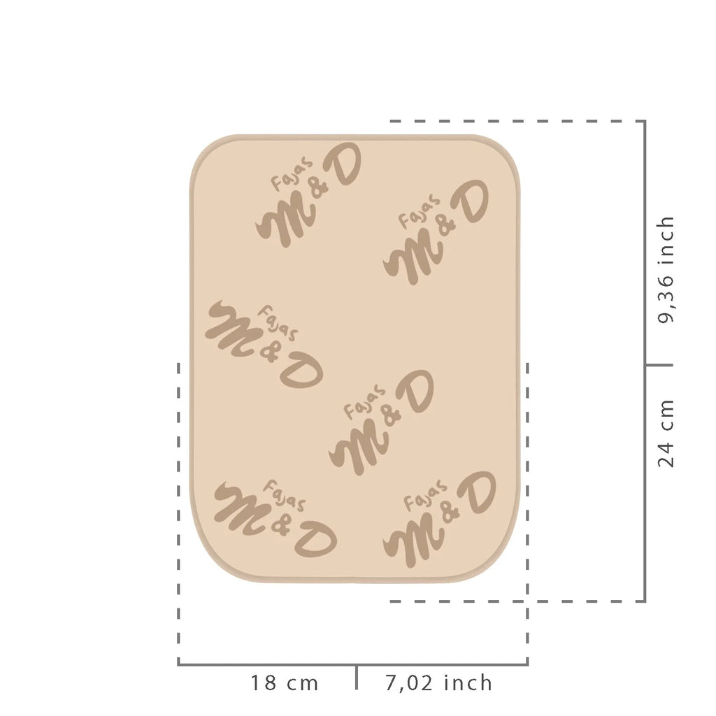 Fajas MyD MYD9103 beige foam abdominal board post-surgery Colombian shapewear accessory for body shaper compression
