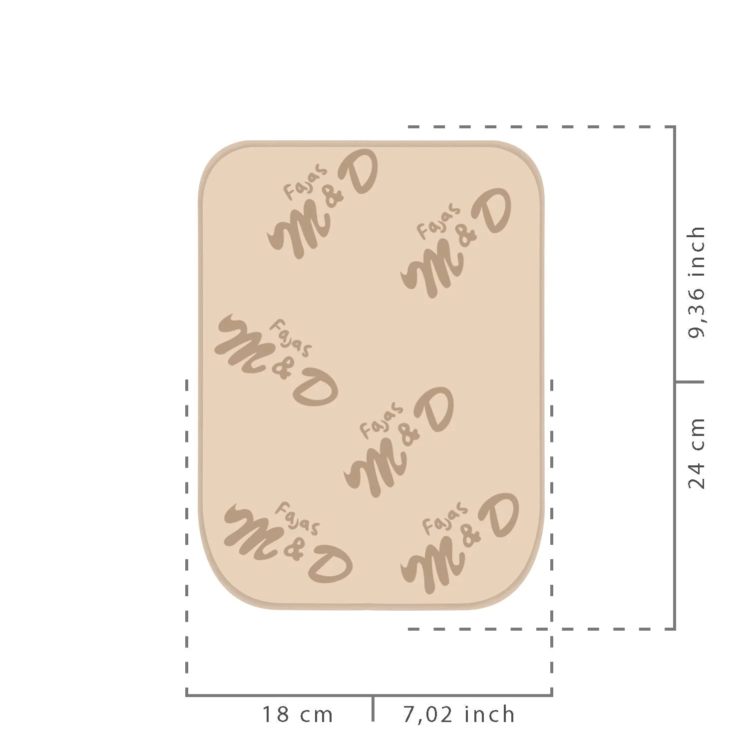 Fajas MyD MYD9103 beige foam abdominal board post-surgery Colombian shapewear accessory for body shaper compression