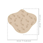 Fajas MyD MYD9104 beige foam lipo board pad with branded print, Colombian post-surgery compression garment accessory